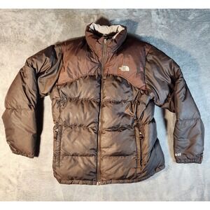 The North Face Jacket Girls XL Brown Goose Down 600 Puffer Packable Gorpcore